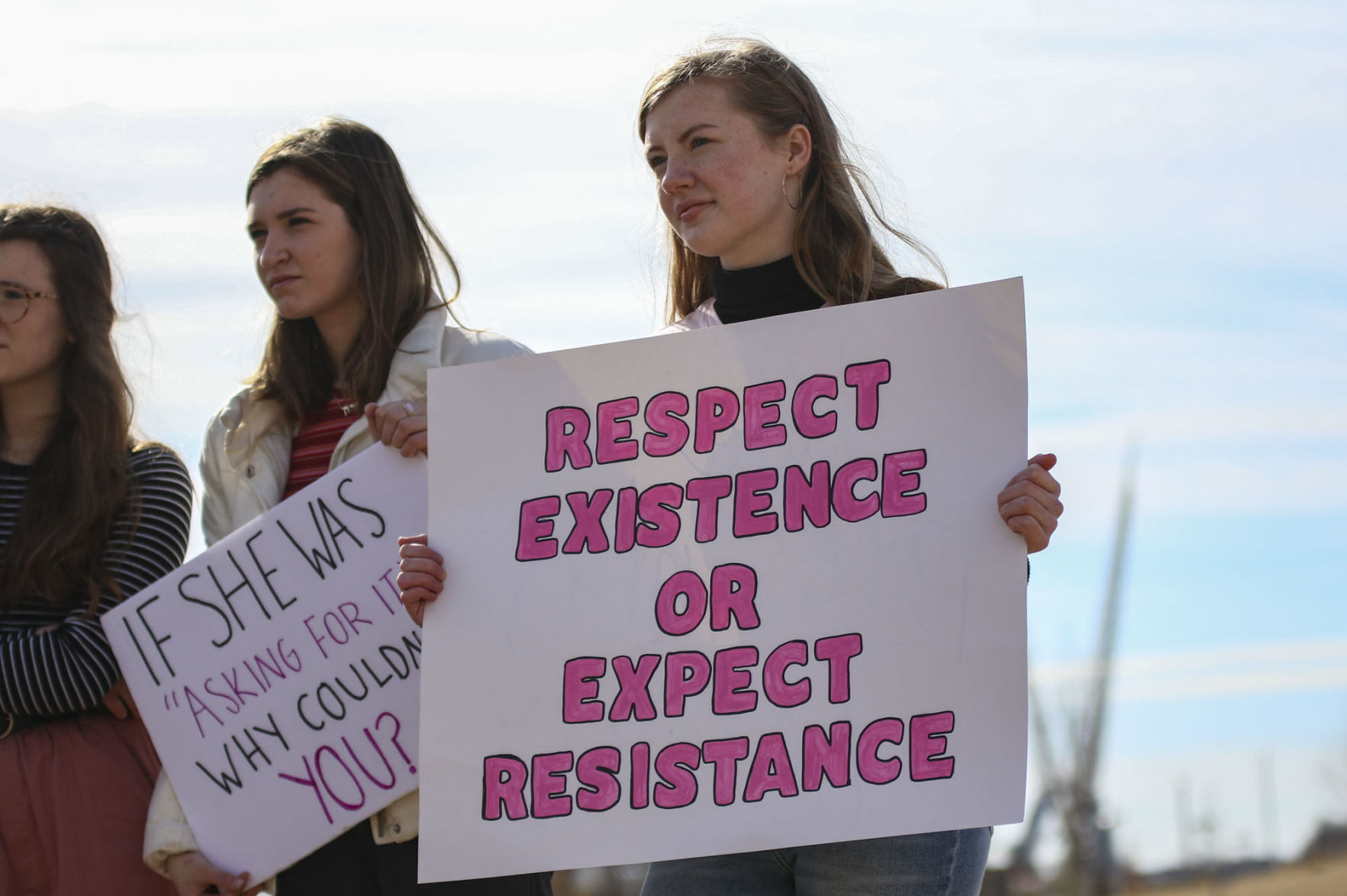 “Respect existence or expect resistance” sign